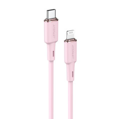 Acefast Kabelis iPhone MFI USB-C - Lightning 30W 3A 1,2m rozā