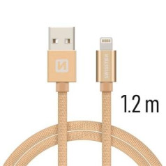 Swissten Textile Fast Charge 3A Lightning Data and Charging Cable 1.2m