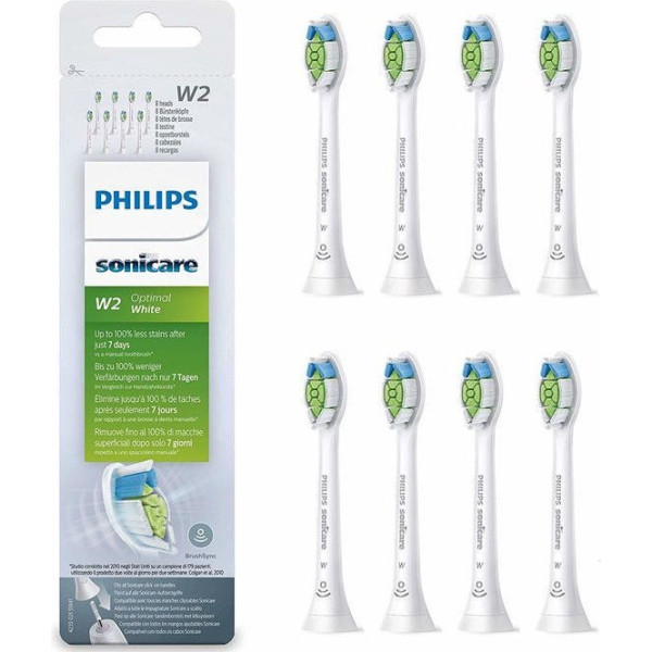 Set of heads for Philips Diamond Clean HX6068/12 electric toothbrush (8 heads)