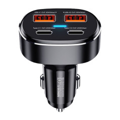 Remax RCC329 Auto Lādētājs  2x USB / 2x USB-C / 75W