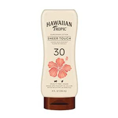 Hawaiian Tropic saules aizsargkrēms Sheer Touch plaša spektra saules kopšanas sauļošanās losjons — SPF 30, 8 unces no Hawaiian Tropic