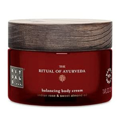 Rituals The Ritual of Ayurveda ķermeņa krēms 220 ml - ar Indijas rozi, saldo mandeļu eļļu un Himalaju medu - nomierinošas un barojošas īpašības ar būtiskiem minerāliem un vitamīniem