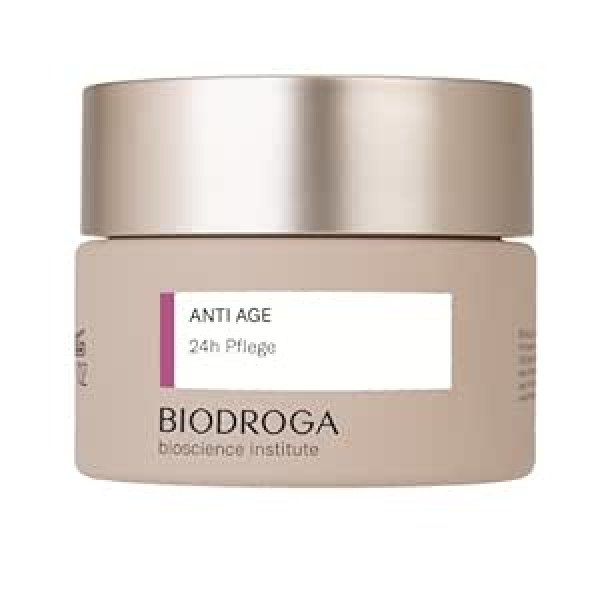 Biodroga Anti-Ageing 24 stundu sejas krēms 50 ml - Nostiprinošs pretgrumbu sejas kopšanas dienas krēms Nakts krēms Vegan Bioscience Institute