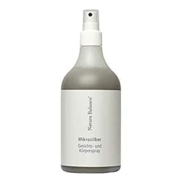 Natura Balance 500 ml Microsilver sejas un ķermeņa aerosols Microsilver Silver Spray BG Aftersun sauļošanās sudraba krēms Sudraba vegāns