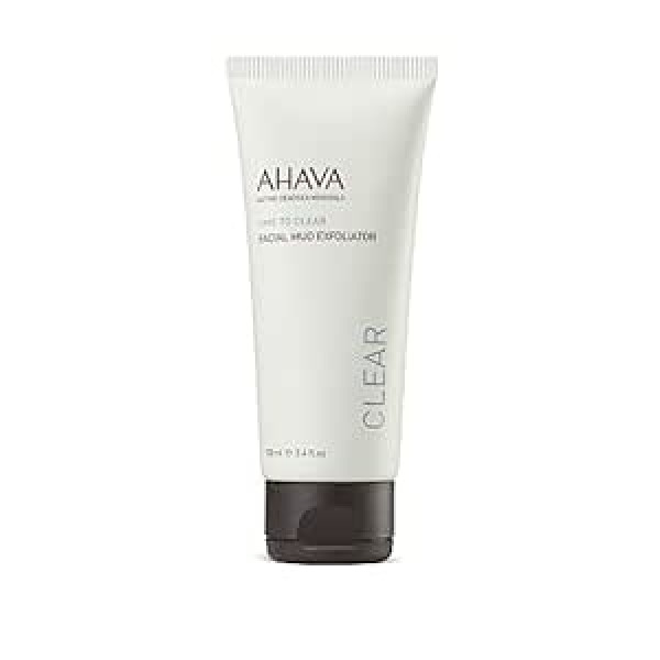 Ahava Time to Clear Face Mud Scrub - maigs sejas skrubis ar minerālu dubļiem un sīkām granulām - 100 ml