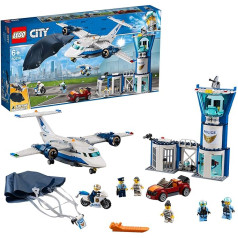 LEGO 60210 pilsētas policijas lidojumu bāze krāsaina