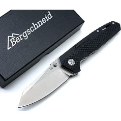 Bergschneid Folding knife, one-handed knife, extremely sharp thanks to the special D2 stainless steel blade, robust bushcraft and outdoor knife, perfect as a hunting knife, survival knife or EDC