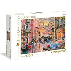 Clementoni 36524 Venedig bei Sonnenuntergang – Puzzle 6000 Teile, Geschicklichkeitsspiel für die ganze Familie, Erwachsenenpuzzle ab 14 Jahren