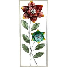 Flair Flower Wall Decoration Metal Wall Sculpture Flowers Leaves Metal Picture Wall Picture Wall Decoration Flower Picture 3D Sculpture Unique Decorative Patio Decoration Wall Relief Abstract