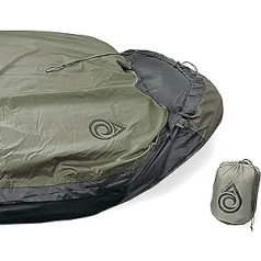 AquaQuest Pharaoh Bivy Bag — 100% ūdensnecaurlaidīgs guļammaisa pārvalks, kompakts, viegls, elpojošs, Mummy Bivy soma izdzīvošanai ārā, Bushcraft, minimālisma kempings