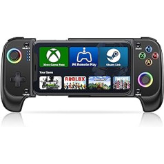 HASACOOL Mobile Phone Controller for iPhone, Smartphone Controller for Android with Hall Effect Joystick, Bluetooth Controller Mobile Phone Support PS Remote Play/Xbox Cloud/MFi Apple Arcade/Call of