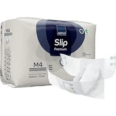 ABENA Slip Premium All-in-One Incontinence Pads for Men and Women, Eco-Friendly Incontinence Pads for Men, Medium 4, 70-110cm Waist, 3600ml Absorbency, Pack of 4