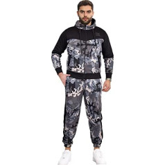 A2Z Men's Tracksuit Camouflage Print Hoodie with Joggers Jogging Bottoms Casual Sports Activewear Set Adult S-3XL