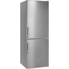 Комбинация холодильника с морозильной камерой Exquisit KGC233-60-HE-040D inoxlook, отдельностоящая комбинация холодильника с морозильной камерой, объем 1