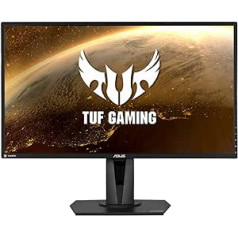Asus Tuf Gaming VG27A HDR spēļu monitors - 27 collu WQHD (2560 x 1440), IPS, 155 Hz*, ELMB sinhronizācija, saderīgs ar G-sinhronizāciju, adaptīvā sinhronizācija, 1 ms (MPRT), HDR10, melns