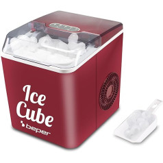Beper P102CON550 ledus kubiņu veidotājs 12 kg 24 stundu ledus kubiņu veidotājs nerūsējošā tērauda 1,3 l plastmasa