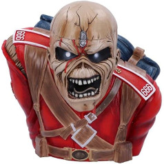 Nemesis Now Iron Maiden The Trooper Bust Box 26,5 cm, sarkans, 26,5 cm