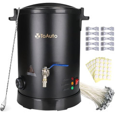 TOAUTO WMF-8L Candle Making Kit Commercial Electric Wax Melt for Wax with Heating Core Outlet and Floor Design