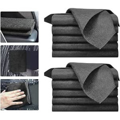 DAJASD Pack of 10 Thickened Magic Cleaning Cloth, Magic Cloth, Streak-Free Miracle Cloth, Reusable All-Purpose Microfibre Towels for Kitchens Bathroom Windows Glass Cars (30 x 40 cm)