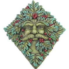 Nemesis Now Berry Beard Wandschild, Kunstharz, 24 cm, Grün