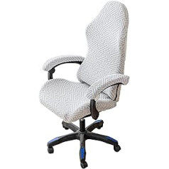 Spēļu krēsla pārvalki Spēļu krēsla pārvalks 4 daļ., Biroja krēsla grozāms krēsla pārvalks ar roku balstiem/krēsla aizmugures pārvalks, elastīgi krēsla pārvalki datorspēļu krēslam, sacīkšu stils, biroja krēsls bez