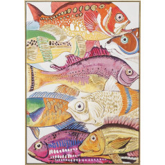 Kare Design Picture Touched Fish Meeting One 100 x 75 x 3,5 cm