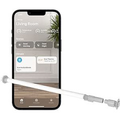 Eve MotionBlinds jaunināšanas komplekts rullo žalūzijām — motors esošo rullo žalūziju modernizēšanai iekštelpās (Apple HomeKit), grafiki, tilts nav nepieciešams, Bluetooth/pavediens