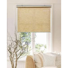 CHICOLOGY Rollo, schnurlose Jalousien, Fensterblenden für Zuhause, Rollo, Fensterbehandlungen, Türrollos, lichtfilternde Lampenschirme, Felton Creme (natürlich gewebt), 99 cm B x 183 cm H