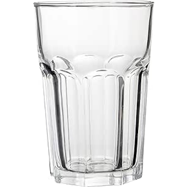 Premier Housewares Luxor Glasbecher, 4er komplekts, 500ml, KlarGlas