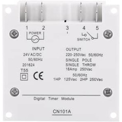 Taimera poga, programmējams taimeris, ātra apstrāde, precīzs priekšiestatījums laika atgādinājumiem (24 V)