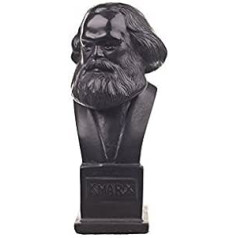 danila-souvenirs German Philosopher Socialist Karl Marx Stone Bust Statue Sculpture 12 cm