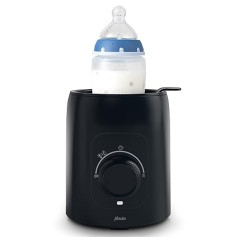 Alecto BW600 Bottle Warmer Baby Steriliser for Baby Bottles - Baby Food Heater and BPA-Free Bottle Warmer - Baby Food Warmer - Black