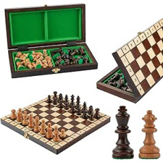 Large Cherry Tournament Wooden Chess Game 32 x 32 cm