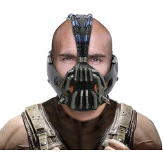 Mosscomicy Bane maska The Dark Knight Rises Cosplay Kostīmu aksesuāri Filma Apģērbs Reprodukcija Rekvizīti vīriešiem Pieaugušie Helovīna preces