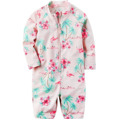 Carter's Baby Girls Flamingo Rashguard, rozā, 18 mēneši