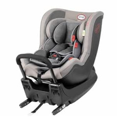 HEYNER® Reboarder bērnu autosēdeklītis 360° rotējošs automašīnas bērnu sēdeklītis grupai 0+ un 1 dzimšanas diena 18 kg pelēks