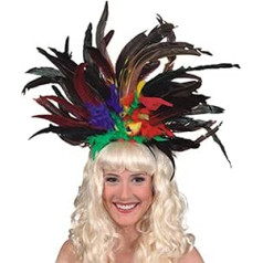 Fasching Samba-Federschmuck (bunt)