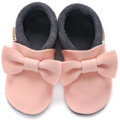 Baobaby Babyschuhe mit weicher Sohle – Babyschuhe für Jungen – Babyschuhe für Mädchen – IVN-zertifiziertes Naturleder, für Neugeborene, Lauflernschuhe für Kleinkinder, Krabbelschuhe, Barfuß Hausschuhe