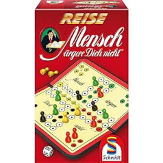 Schmidt Spiele 49324 Ceļojumu vīrietis, nesadusmojies, spēle un mīkla, sarkans