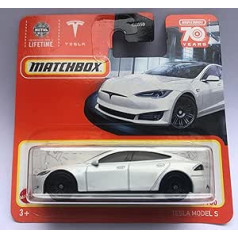 2023 Matchbox Tesla Model S White 86/100 (Short Card) HLC59