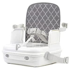 Benbat Baby-Sitzerhöhung für den Esstisch, tragbar, waschbar, Kinderhochstuhl, einfach zusammenklappbar, verstellbar, Grau