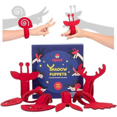 Kipod Shadow Puppets kit by Create Adorable and Funny Fabric Puppets for Your Own Shadow Theatre, Suitable for Children Aged 4 Plus.
