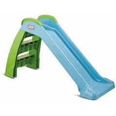 Little Tikes First Slide - Playset for Indoor or Outdoor Use - Durable, Stable, Kid-Safe - Blue & Green