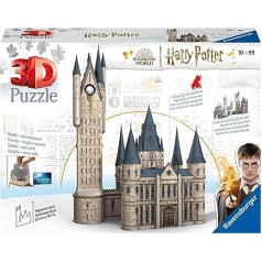 Ravensburger 3D puzle 11277 — Harija Potera Cūkkārpas pils — Astronomijas tornis — 540 gabali — visiem Harija Potera faniem no 10 gadiem