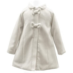 SixforKids Elegant Christening Coat Lined Ivory