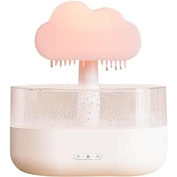 FENYW Humidifier, Rain Cloud Humidifier, Aromatherapy Diffuser, Aromatherapy Essential Oil Diffuser, Rain Cloud Humidifier, Gloomy Rain Cloud with 7 Colours LED Lights for Home Office