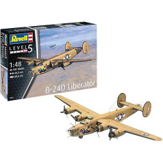 Revell 03831 03831-B-24D Liberator 1:48 Faithful modeļu komplekts ekspertiem, nekrāsots