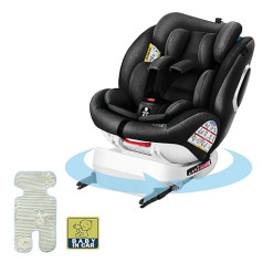 Adjustable ISOFIX Car Seat for Children from 9 Months to 12 Years Portable Car Booster 9-36kg