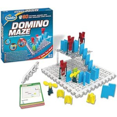 ThinkFun - 76373 - Domino Maze, sarežģīta loģikas spēle ar domino efektu zēniem un meitenēm no 8 gadu vecuma
