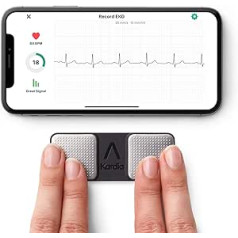 AliveCor, Kardia Mobile EKG, 0,6 unces/170 g, melns